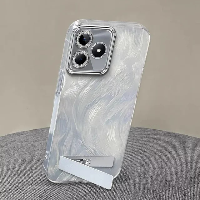 Transparentes Handycase mit Lanyard für Realme C55 C35 C53 C33 C30S C31 C25 C25Y C25S C21Y C20 C15 C11 C2 V25 in Silber - Bild 1