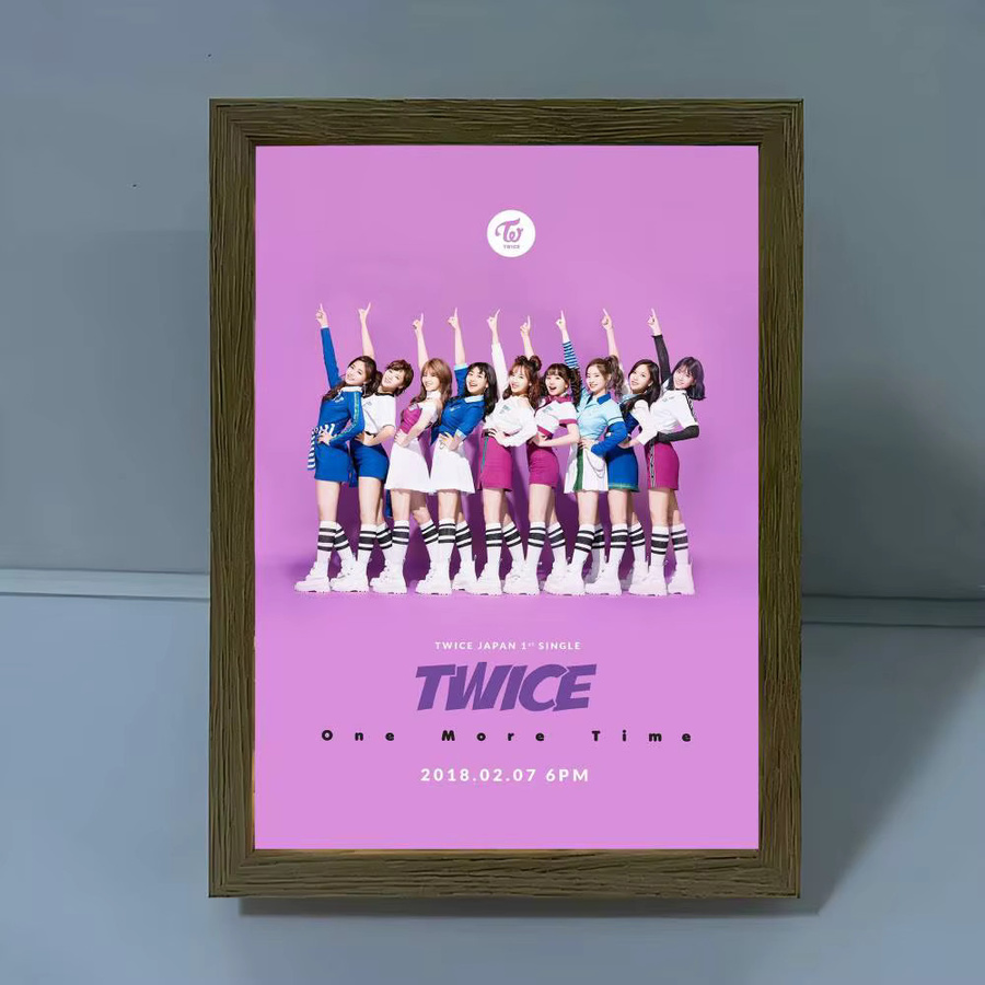 Kpop Twice Whitepaper Poster Wasserfester Papieraufkleber Ästhetisches Wandbild für Kaffeehaus und Bar - Bild 4