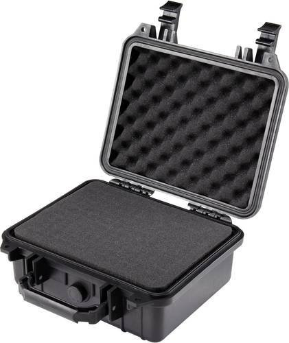 TOOLCRAFT Outdoor-Koffer mit Einsätzen, Schwarz, B: 27,0 cm, T: 25,0 cm, H: 12,5 cm - Bild 1