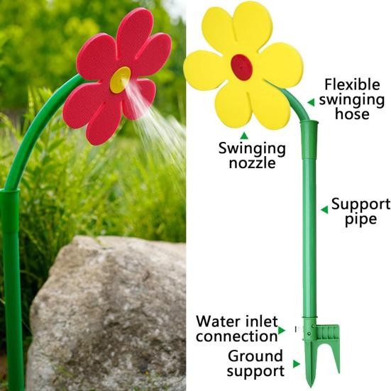 Eclat Tanzende Blume Rasensprenger mit 360-Grad-Drehung in Weiß - Bild 6