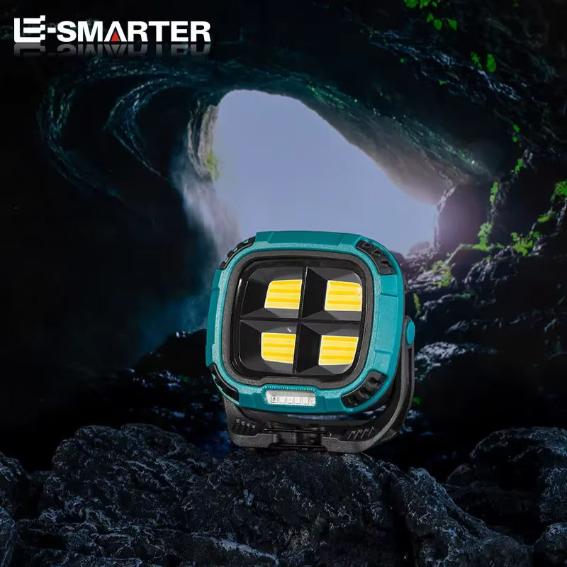 ESMARTER LED Taschenlampe mit Haken und Magnet, wiederaufladbar, Schwarz, ideal für Camping, Wandern und Angeln mit Powerbank-Funktion - Bild 5