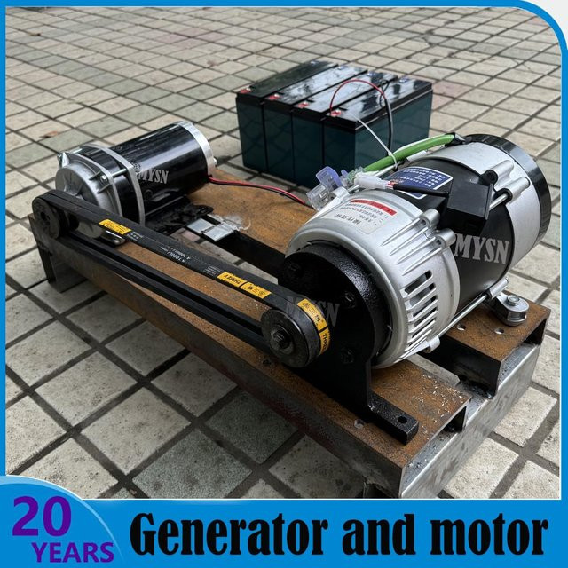 MYSN Getriebeloser Permanentmagnetgenerator AC-Lichtmaschine für Wind- und Wasserturbinen in Silber - Bild 1