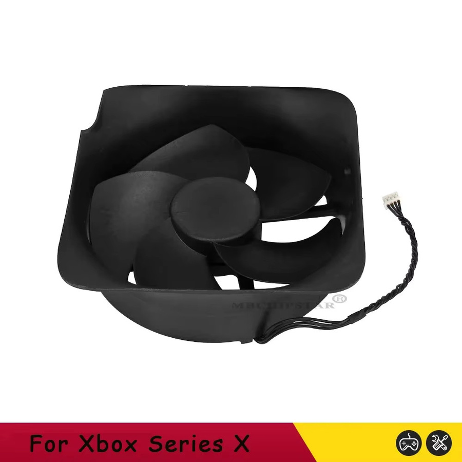 Ispoofer Ersatz CPU-Kühlerlüfter für Xbox Series X, Interner Kühlventilator mit 5 Flügeln, Schwarz - Bild 2