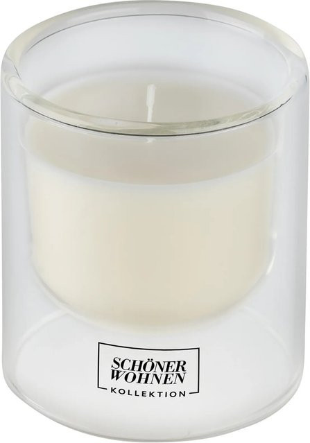 Schöner Wohnen Duftkerze Lemongrass und Salbei im klaren Glas, Durchmesser: 7,5 cm, Höhe: 8,5 cm - Bild 1
