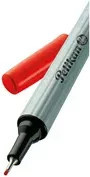 Pelikan Fineliner 96 in Rot und Silber mit 0,4 mm Strichstärke - Bild 1