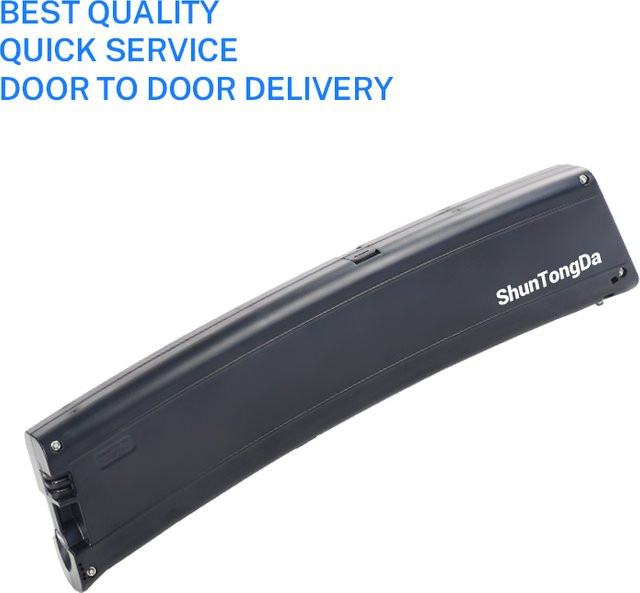 ShunTongDa E-Bike Batterie in gebogener Scimitar-Form für Falträder und Citybikes, 36V, Farbe: Schwarz - Bild 1