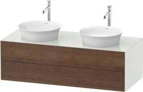 Duravit Waschtischunterschrank White Tulip in White mit 2 Schubladen, Breite: 130 cm, Tiefe: 55 cm - Bild 1