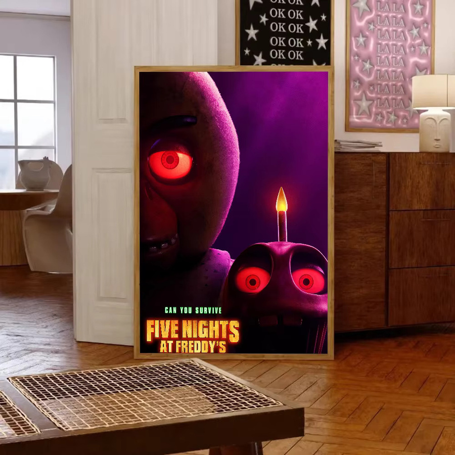 Kayou FNAF Film Poster Selbstklebender Wandaufkleber aus wasserfestem Papier in Multicolor - Bild 5