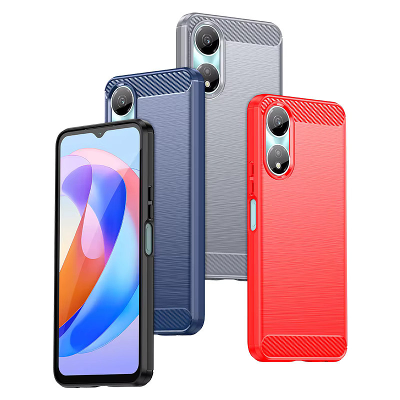 Stoßfeste Silikon TPU Schutzhülle für Honor X5 Plus, Honor Play 40, Honor Play 40c und Honor Play 40s in Schwarz - Bild 2