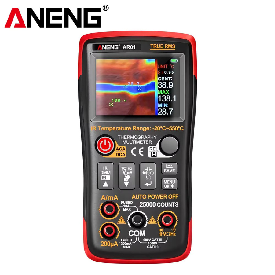 ANENG AR01 Smart Wärmebildkamera-Multimeter 2-in-1 mit 25000 Counts AC/DC Spannungs- und Strommessgerät und 250M Ohm TFT Tester - Bild 6