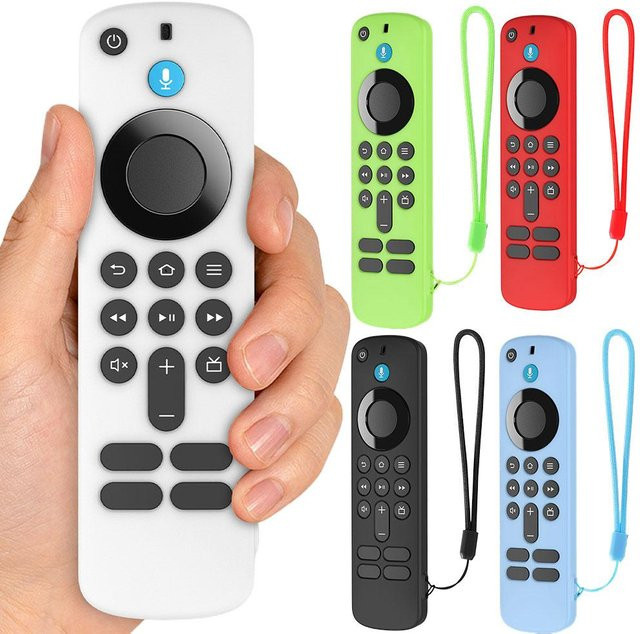 Leuchtende Silikon-Schutzhülle für Fire TV Stick HD/4K Fernbedienung in Rot, staubdichte Anti-Drop-Hülle - Bild 1