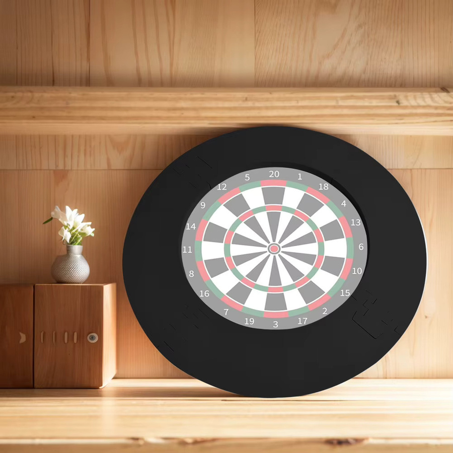 Shunmaii Dart Board Ring, Dartscheibe Wandschutz, Schaumstoff, Schwarz - Bild 3
