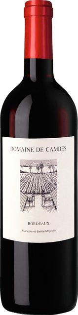 Domaine de Cambes Bordeaux Rotwein, Cabernet Sauvignon | Merlot, 2021, trocken, 0,75 l - Bild 1