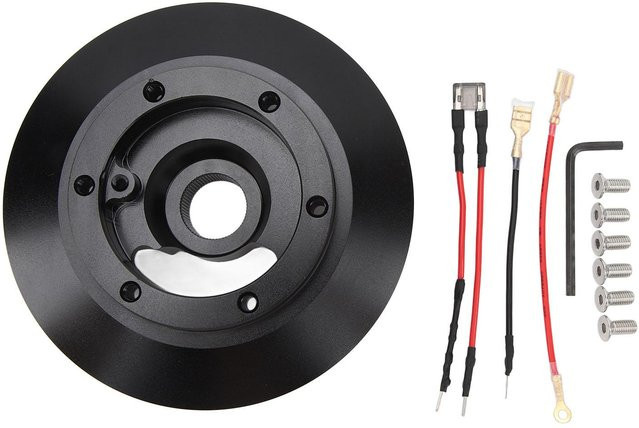 Fishine Universal Kurznabenadapter Kit für Lenkrad mit 6 Löchern, Farbe: Grau/Schwarz - Bild 1