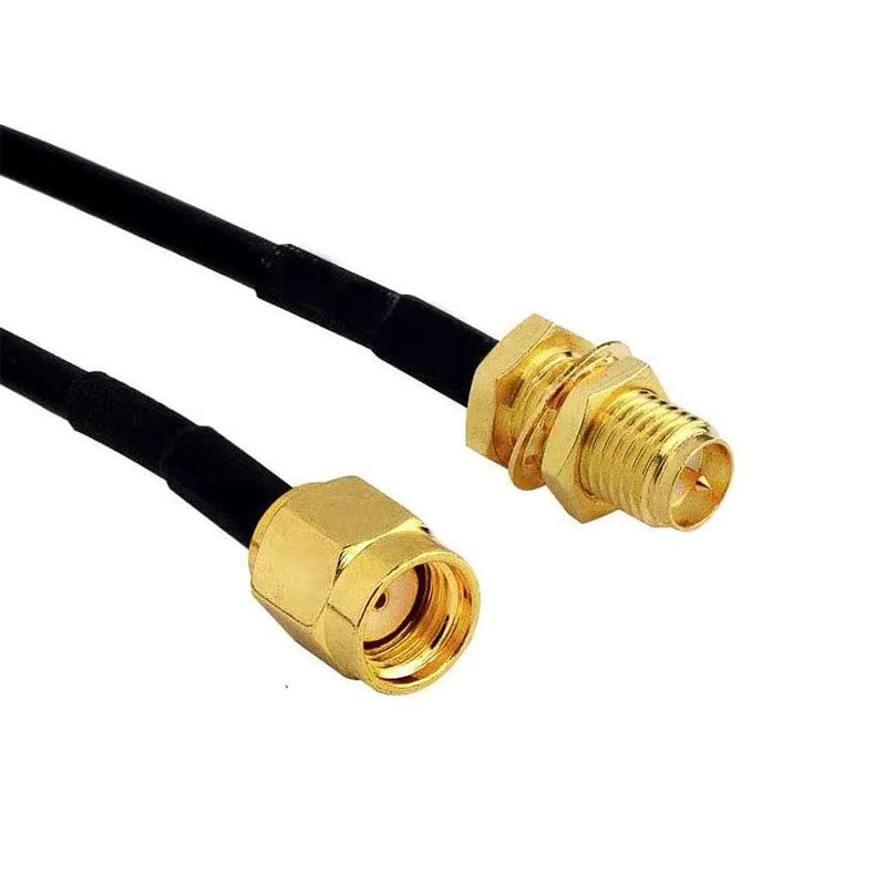 RGeek RP-SMA Stecker zu Buchse Verlängerungskabel aus Kupfer für Koaxial-Antennen und WLAN-Netzwerkkarten RG174 - Bild 3
