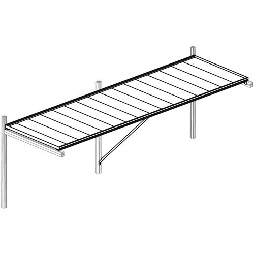 KGT Tischgestell Lilie III aus Aluminium in Weiss, B/H/T: 323 x 5 x 63,5 cm - Bild 3