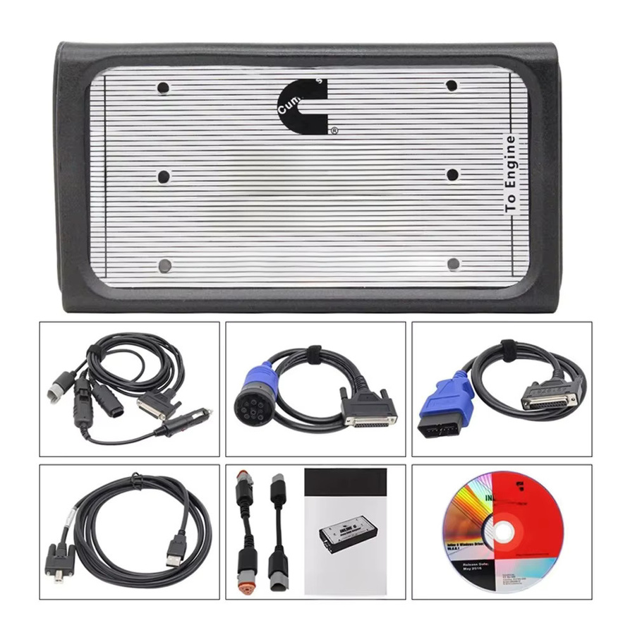 YIQIXIN Diagnosetool für INLINE 6 V8.7 V7.62 Heavy Duty Truck Kabelscanner in Schwarz mit Unterstützung für SAE J1708/J1587 und J1939/CAN OBD2 - Bild 4