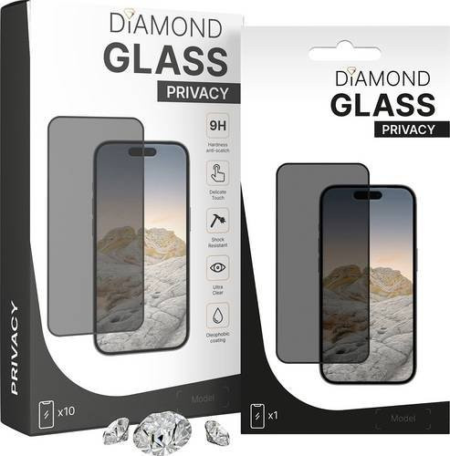 PT LINE Diamond Glass Anti-Static Displayschutzglas für Apple iPhone 16 Pro und iPhone 17, transparent/schwarz - Bild 1