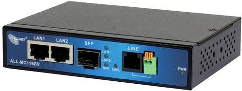 Allnet VDSL Modem ALL-MC116SV-VDSL2 in Schwarz mit Ethernet/LAN und DSL-Anschluss - Bild 1