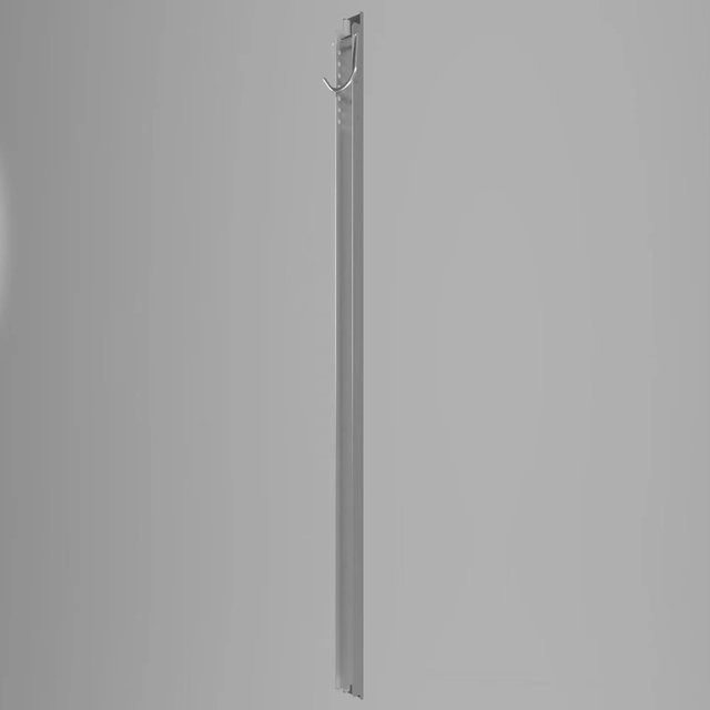 Mr. GARDENER Fahrradhalter aus Aluminium in Grau-Anthrazit, 6 x 172 cm - Bild 1