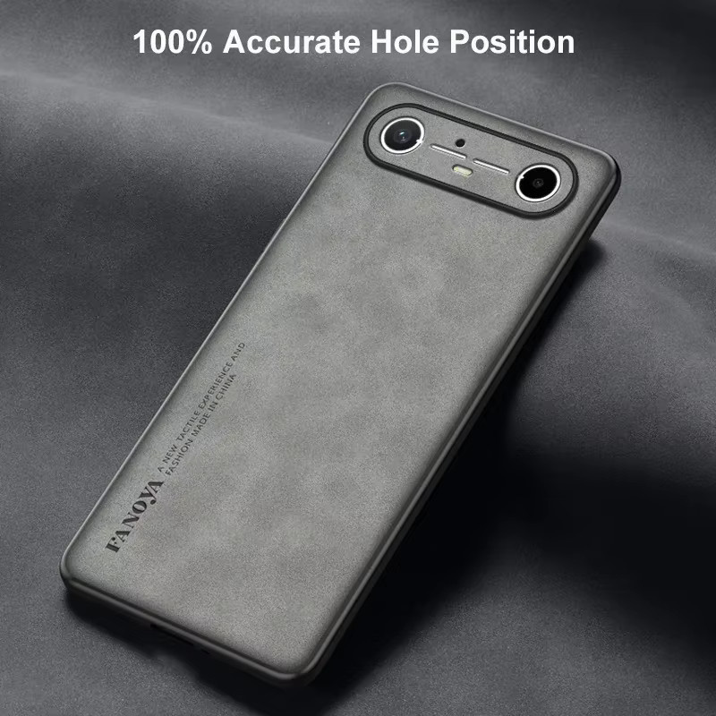 EUCAGR Luxus PU Leder Schutzhülle für Tecno Pova Slim 5G in Braun, Stoßfeste Silikon Rückseite Abdeckung - Bild 2