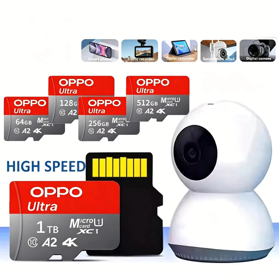 OPPO Micro SD-Karte 1 TB High-Speed TF-Flash-Speicherkarte U3 V60 für 4K Full HD und Action-Kameras - Bild 2