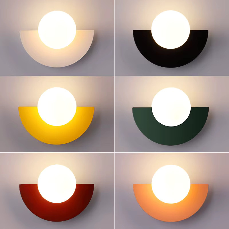KINLAMS Nordic LED Wandleuchte in Weiß für Schlafzimmer, Wohnzimmer und Flur - Bild 2
