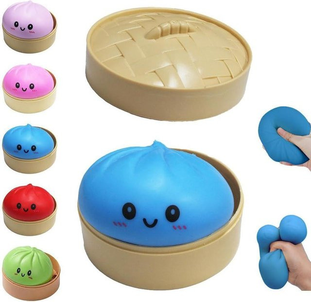 BC Pet Supplies Dumpling Squishies, Handknet-Rückprallspielzeug, blau - Bild 1