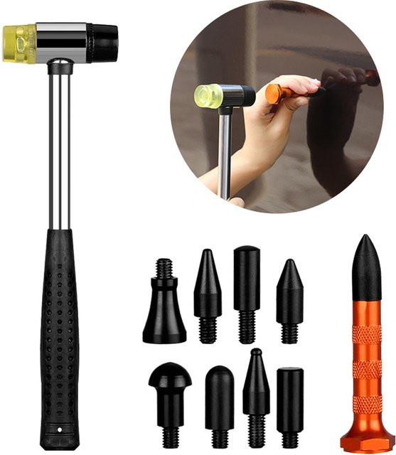 SUPER PDR Professionelles PDR-Hammer- und Stanzwerkzeug-Set zur lackfreien Dellenreparatur für die Karosserie - Bild 1