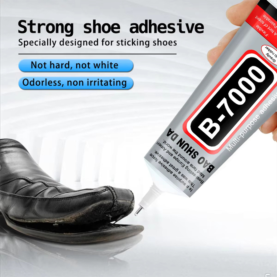 B7000 Universeller Schuhkleber Transparent 110 ml wasserfester Reparaturkleber für Turnschuhe, Stiefel und Leder - Bild 2