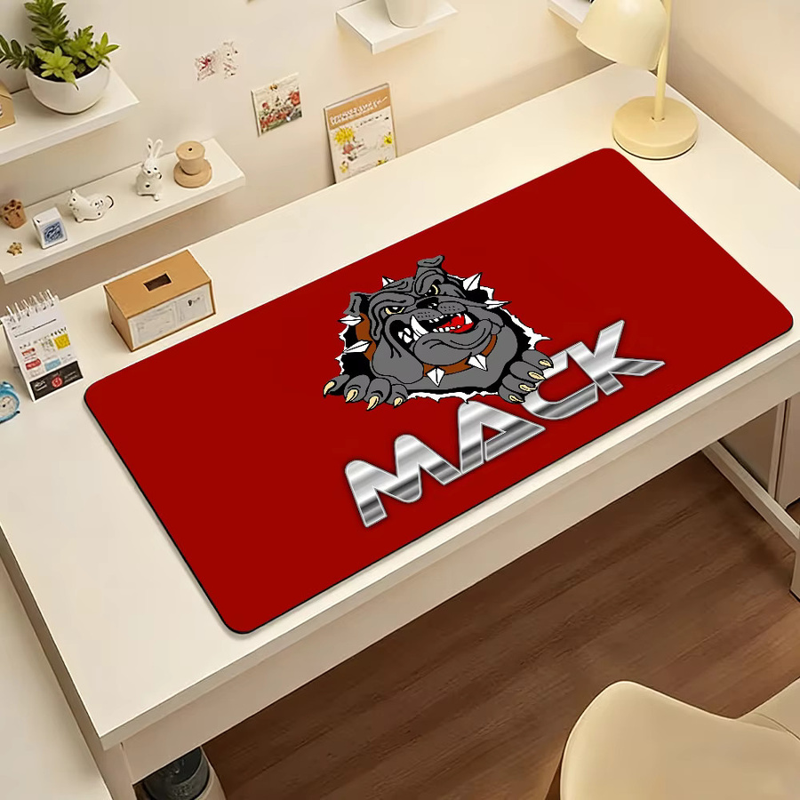 Fashion Car M-Mack T-Trucks Mauspad in Rot, große rutschfeste und wasserdichte Gaming-Matte mit genähten Kanten für Büro und Alltag - Bild 3