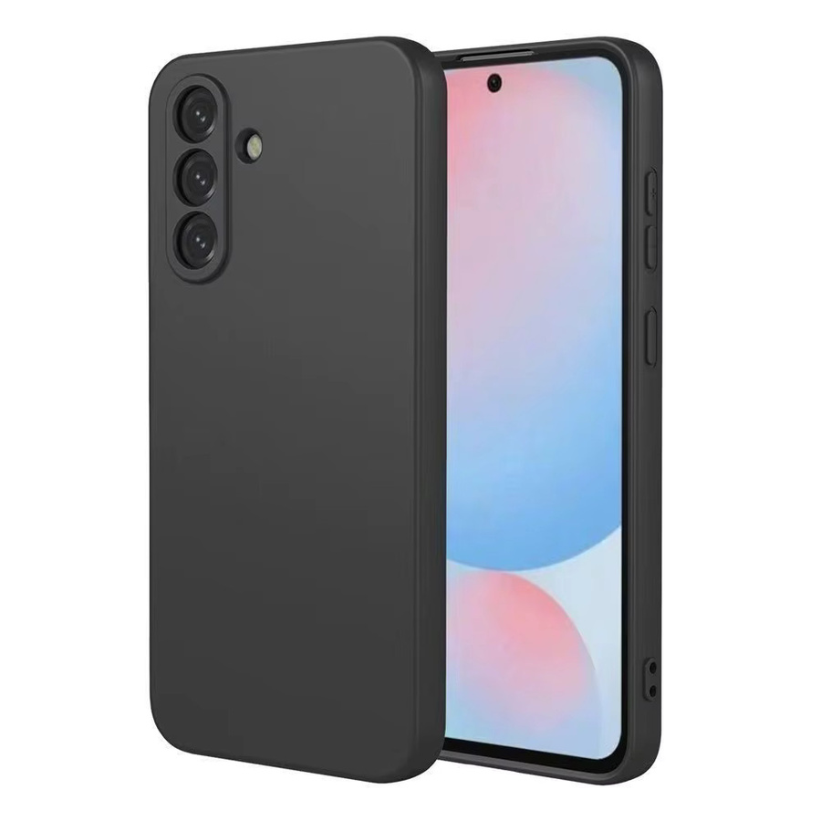 Stoßfeste Silikonhülle in Schwarz für Samsung Galaxy A-Serie (A14, A15, A16, A24, A25, A26, A34, A35, A36, A37, A54, A55, A56, A57) mit mattem Finish - Bild 2