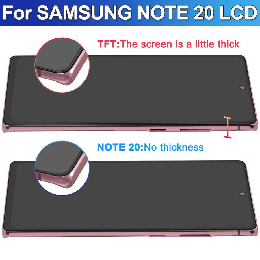Samsung Galaxy Note 20 N980F LCD Display mit Digital Touch Screen Montage in Schwarz - Bild 2