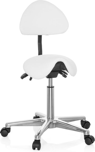 hjh OFFICE Sattelhocker TOP WORK 20 aus Kunstleder ohne Armlehnen - Bild 1