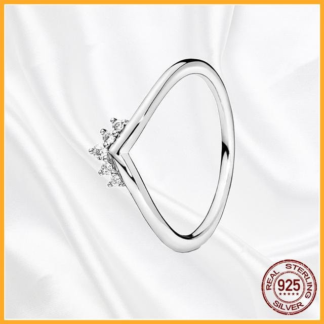 Allbestart Ring 925 Silber, Herz Gänseblümchen, Zirkonia, Damen - Bild 1
