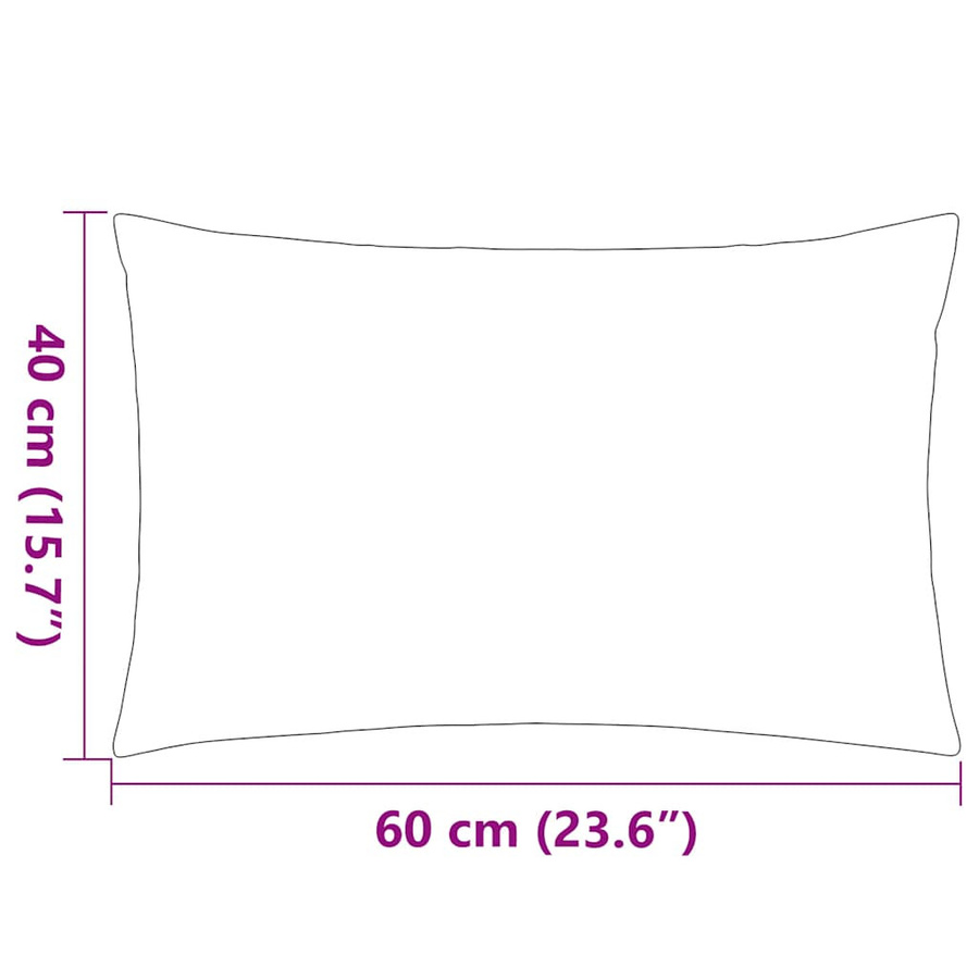 vidaXL Gartenkissen 4er Set Grau aus Polyestergewebe B/T: 60 x 40 cm - Bild 3