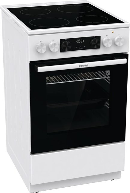 Gorenje Standherd mit Glaskeramikkochfeld in Weiß B/H/T: 50 x 85 x 59 cm - Bild 5