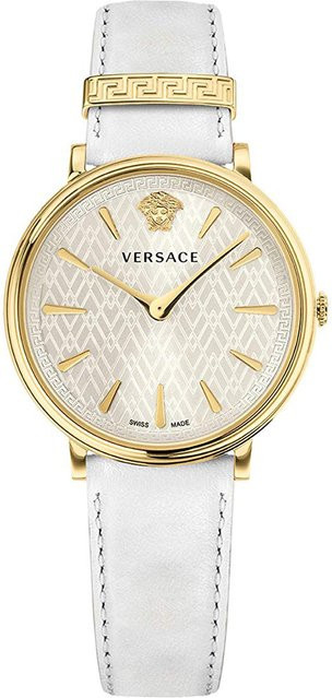 Versace Armbanduhr V-Circus, Quarz, Edelstahl, Leder, 38 mm, Damen - Bild 1