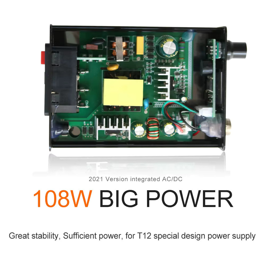 STC T12-956 Lötstation mit OLED Digitalanzeige und T12-P9 Griff in Schwarz - Bild 5