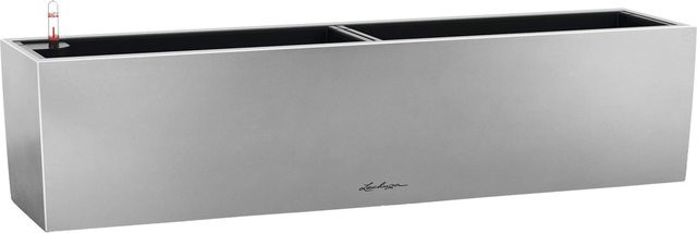 Lechuza Pflanzgefäß Balconera Steel 80 Balkonkasten in Perlgrau, Breite: 79 cm, Tiefe: 19 cm, Höhe: 19 cm - Bild 1
