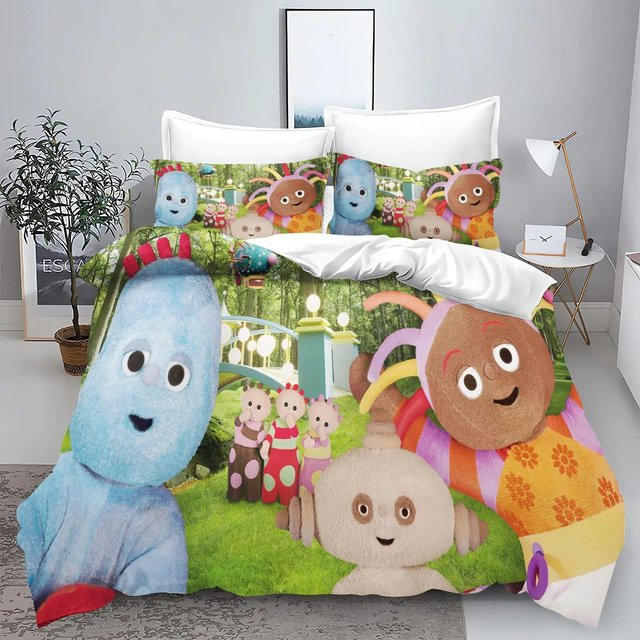 Binchi Outdoor Product Bettwäscheset mit Cartoon-Print, Material: 100% Polyester, Farbe: Mehrfarbig, B/H: 240 x 220 cm - Bild 1