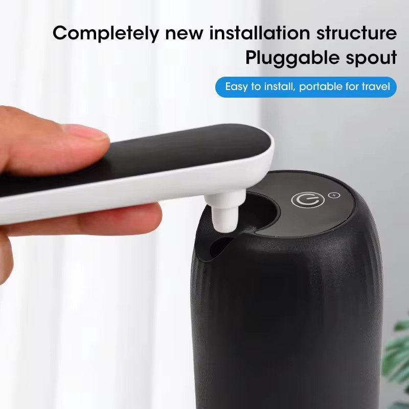 NOCCLILI Automatische tragbare Mini-Wasserflaschenpumpe in Weiß mit USB-Haushaltsspender und Ein-Klick-Bedienung - Bild 2