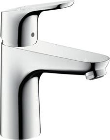 Hansgrohe Waschtisch-Einhebelmischer Focus LowFlow 100 in Chrom mit Zugstangenauslauf und sparsamem Wasserfluss von 3,5 l/min - Bild 1