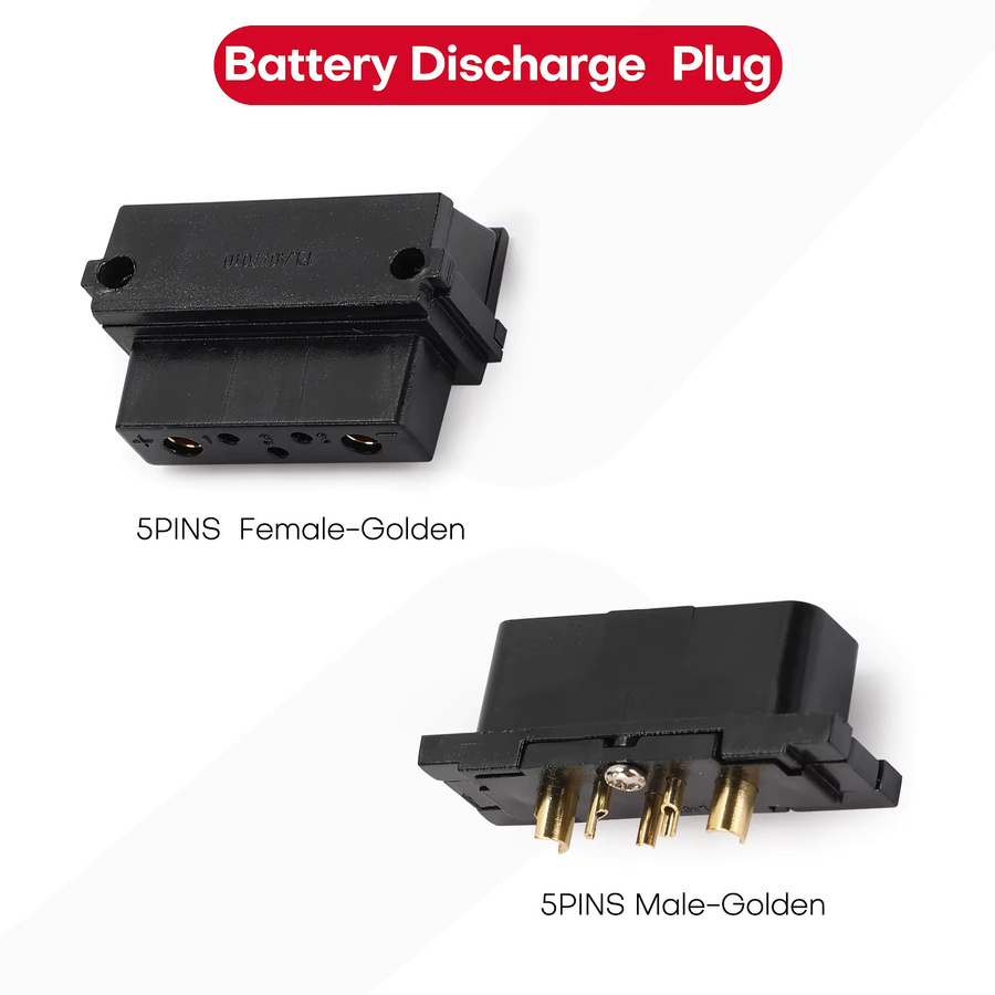 Hailong Power Discharge Connector Netzstecker für E-Bike Teile in Schwarz (4-Pins oder 5-Pins, männlich oder weiblich) - Bild 2
