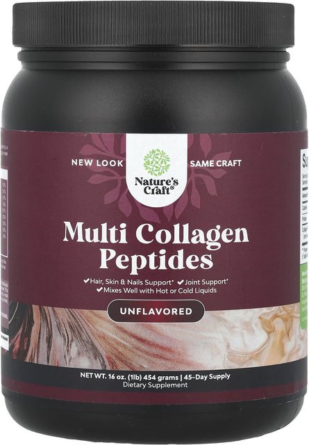 Nature's Craft Multi-Kollagen-Peptide, geschmacksneutral, 454 g - Bild 1