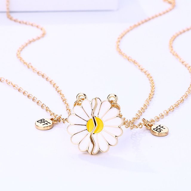 Winoneday Halskette, Gänseblümchen-Anhänger, Gold, Damen - Bild 1