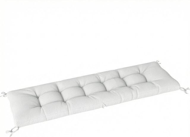Outsunny Bankkissen für den Außenbereich in Creme mit UV-Schutz und Befestigungsriemen, B/T/H: 198 x 65 x 13 cm - Bild 1