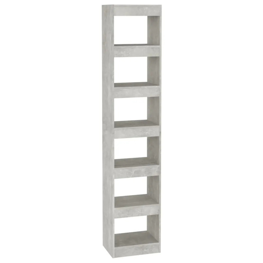 vidaXL Bücherregal und Raumteiler in Betongrau, B/T/H: 40 x 30 x 198 cm - Bild 2