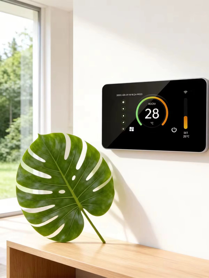 Qiumi WLAN-Raumthermostat mit 4,3-Zoll Touchscreen in Schwarz zur Steuerung deiner elektrischen Fußbodenheizung - Bild 5