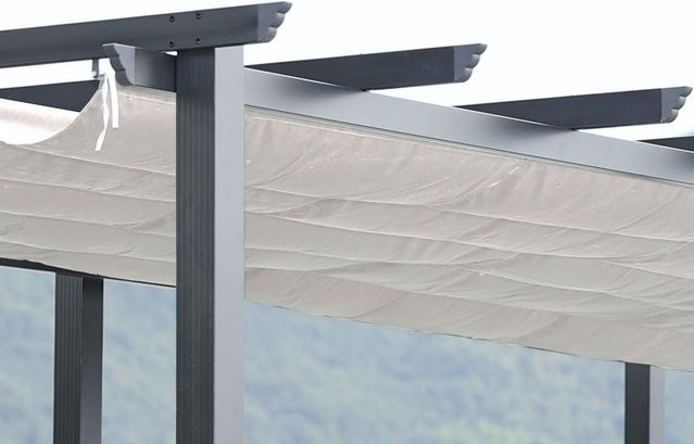 OUTFLEXX Ersatzdach für Pavillon 23600/23601, Creme, Polyester PA-beschichtet, UV-Schutz, wasserfest, B: 258 cm, T: 558 cm - Bild 1